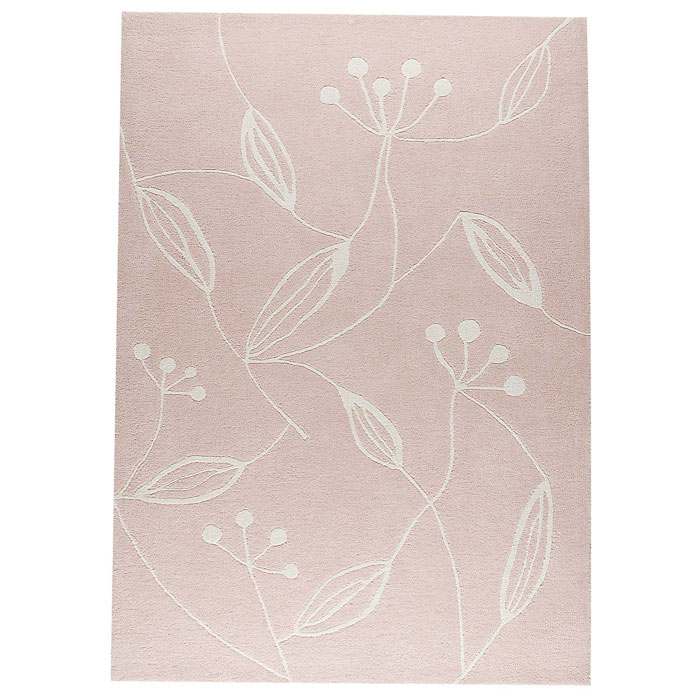Helena Hand Tufted Wool Rug in Pink 