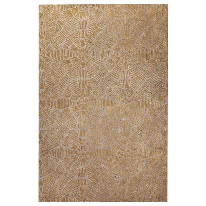 Holda Brown and Grey Hand Tufted Wool Rug 