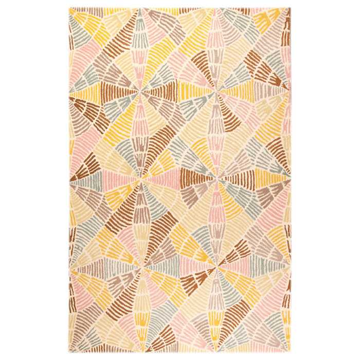 Holda Multicolored Hand Tufted Wool Rug 