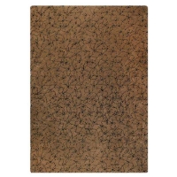 Huberta Hand Tufted Wool Rug in Brown and Black