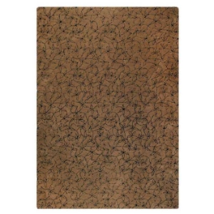 Huberta Hand Tufted Wool Rug in Brown and Black 