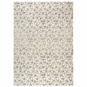 Huberta Hand Tufted Wool Rug in White and Grey 