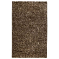 Iris Hand Woven Shaggy Rug in Beige and Brown