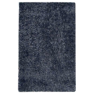 Iris Hand Woven Shaggy Rug in Blue 