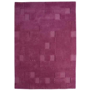 Ingrid Hand Tufted Wool Rug in Fuchsia 