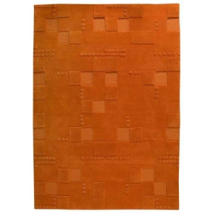 Ingrid Hand Tufted Wool Rug in Orange 