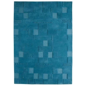 Ingrid Hand Tufted Wool Rug in Turquoise 