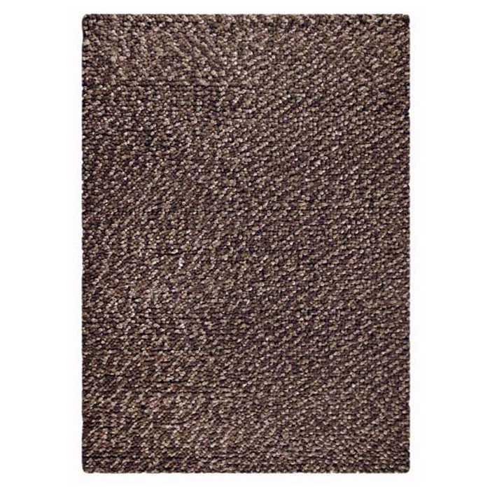 Jonie Hand Woven Wool Rug in Chocolate 