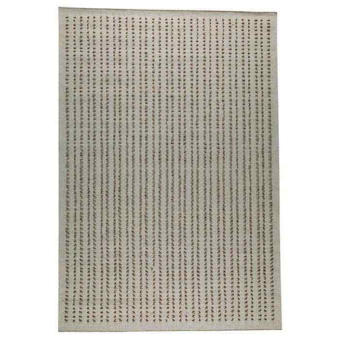 Jordana Beige Hand Woven Wool with Felt Details 