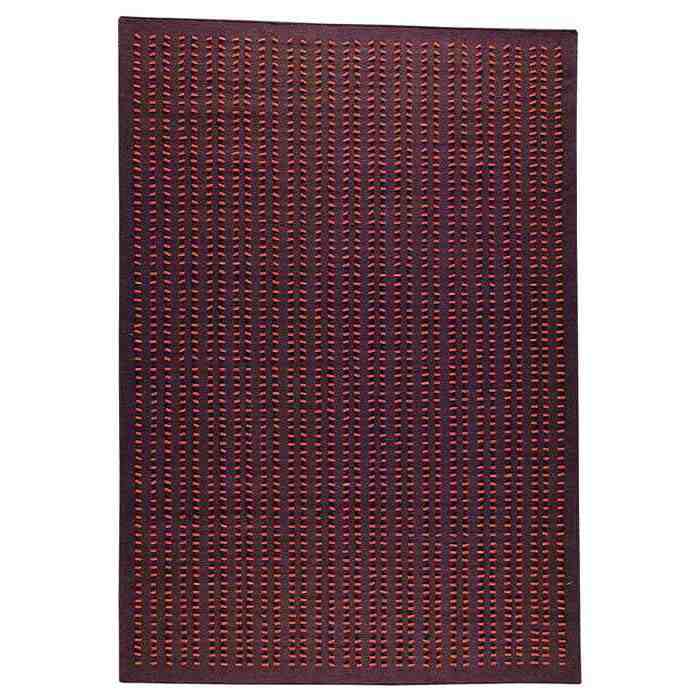 Jordana Brown Hand Woven Wool with Felt Details 