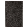June Hand Woven Polyester Shaggy Rug in Black 