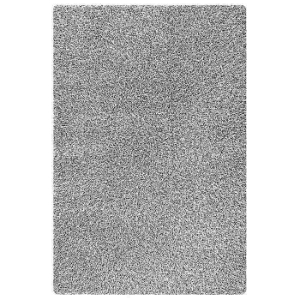 June Hand Woven Polyester Shaggy Rug in Silver 
