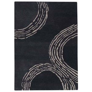 Kairos Hand Tufted Wool Rug in Charcoal 