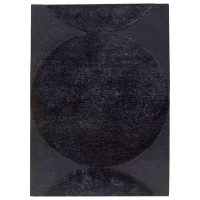 Keeley Hand Tufted Wool Rug in Black