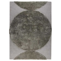 Keeley Hand Tufted Wool Rug in Silver