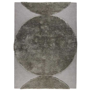 Keeley Hand Tufted Wool Rug in Silver 