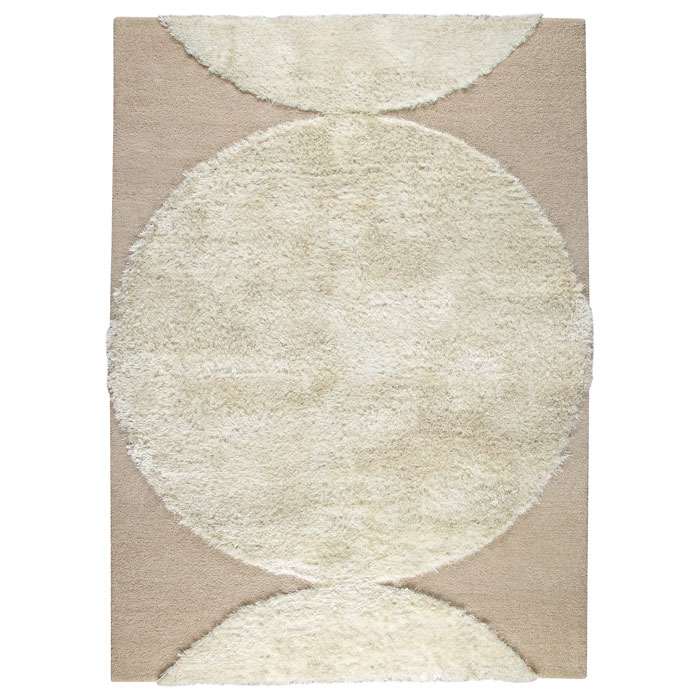 Keeley Hand Tufted Wool Rug in Off-White 