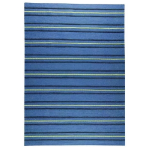 Lakshmi Blue Hand Woven Wool with Felt Details 