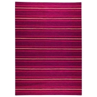 Lakshmi Red Hand Woven Wool with Felt Details