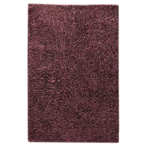 Lucetta Hand Woven Polyester Shaggy Rug in Purple 