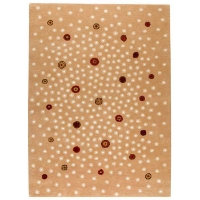 Midori Hand Tufted Wool Rug in Beige