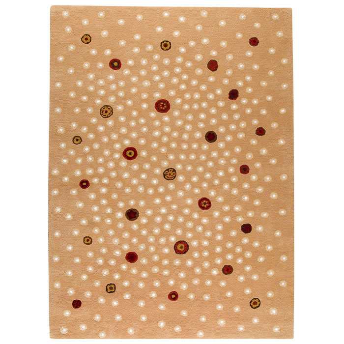 Midori Hand Tufted Wool Rug in Beige 