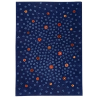 Midori Hand Tufted Wool Rug in Blue