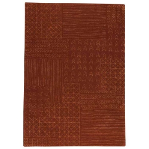 Misha Hand Tufted Wool Rug in Rust 