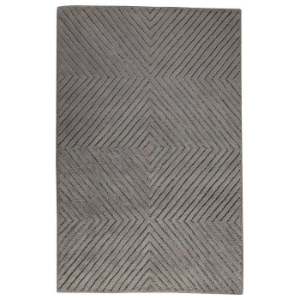 Nadia Hand Tufted Indian Wool Rug in Grey 