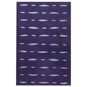 Rosetta Hand Tufted Indian Wool Rug in Purple 