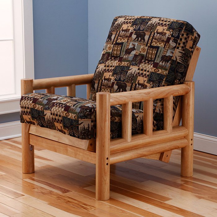 Lodge Chair Size Wood Futon Frame | DCG Stores