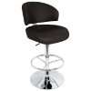 Regent Adjustable Swivel Bar Stool - Chrome, Padded Seat - LMS-HJ-REGENT-XX