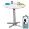 Cafe Dinette Table with White Folding Tabletop - LMS-TB-CAFE-W