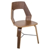 Trilogy Wood Dining Chair - Walnut (Set of 2) - LMS-CH-TRILO-A2-WL