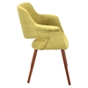 Vintage Flair Chair - Walnut, Green - LMS-CHR-JY-VFL-GN