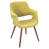Vintage Flair Chair - Walnut, Green - LMS-CHR-JY-VFL-GN