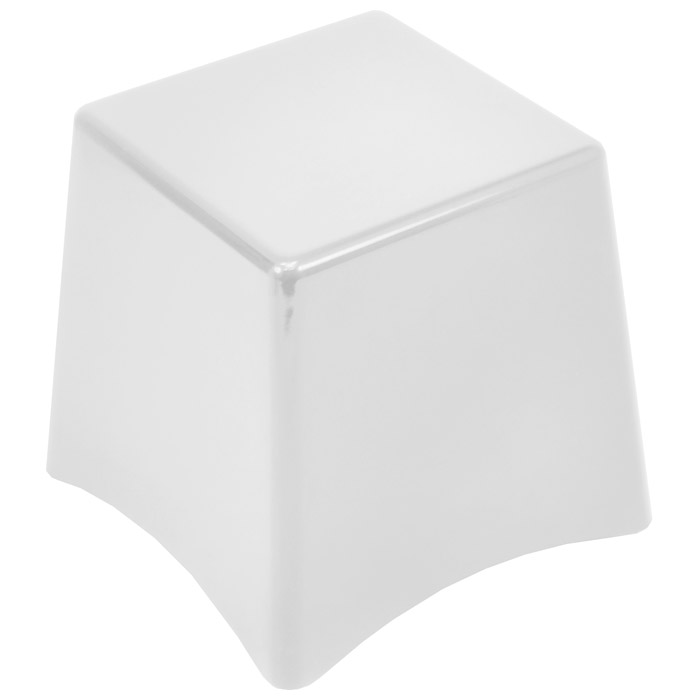 Ping Plastic Stackable Stool in White | DCG Stores