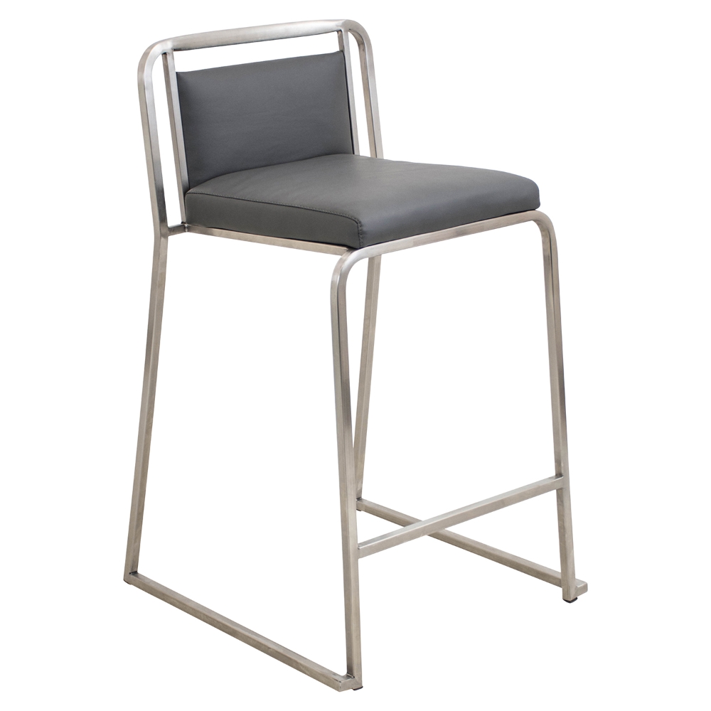 Cascade Portable Stool Cascade Stackable Counter Stool - Gray (Set of 2) | DCG Stores