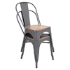 Oregon Stackable Dining Chair - Gray (Set of 2) - LMS-DC-TW-OR2