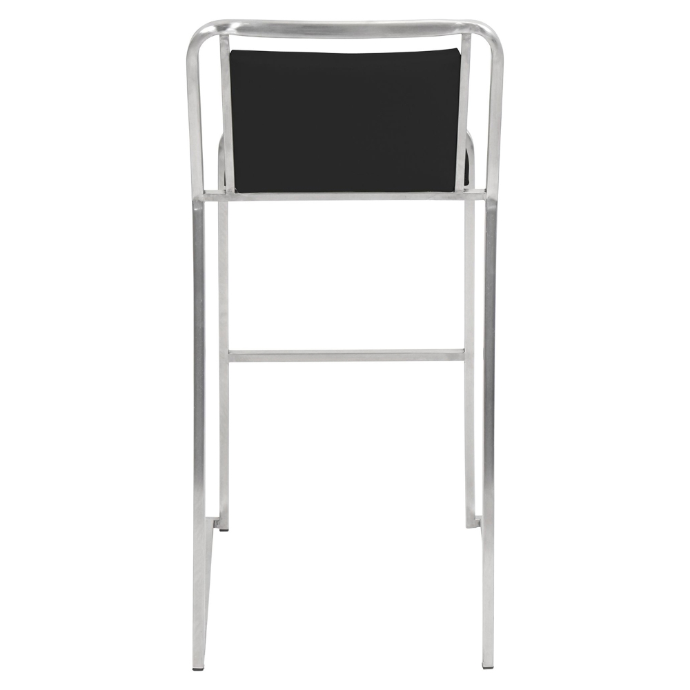 Cascade Portable Stool Cascade Stackable Bar Stool with Sleigh Legs (Set of 2) | DCG Stores