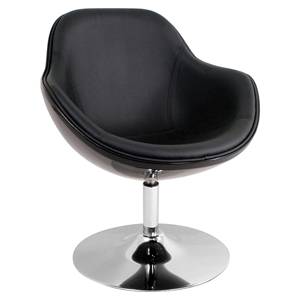 Saddlebrook Leatherette Modern Lounge Chair 