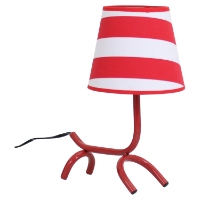 Woof Table Lamp - Red, White