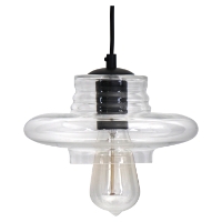 Torus Saucer Pendant - Clear