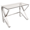Foundry Rectangular Office Desk - Clear - LMS-OFD-FOUNDRY-CL