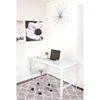 Pia Rectangular Office Desk - White - LMS-TB-CF-PIA-W-W
