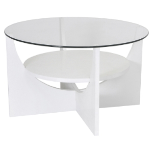 U Shaped Coffee Table - White 