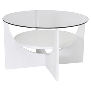 U Shaped Coffee Table - White 