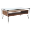 Hover Rectangular Coffee Table - Walnut 