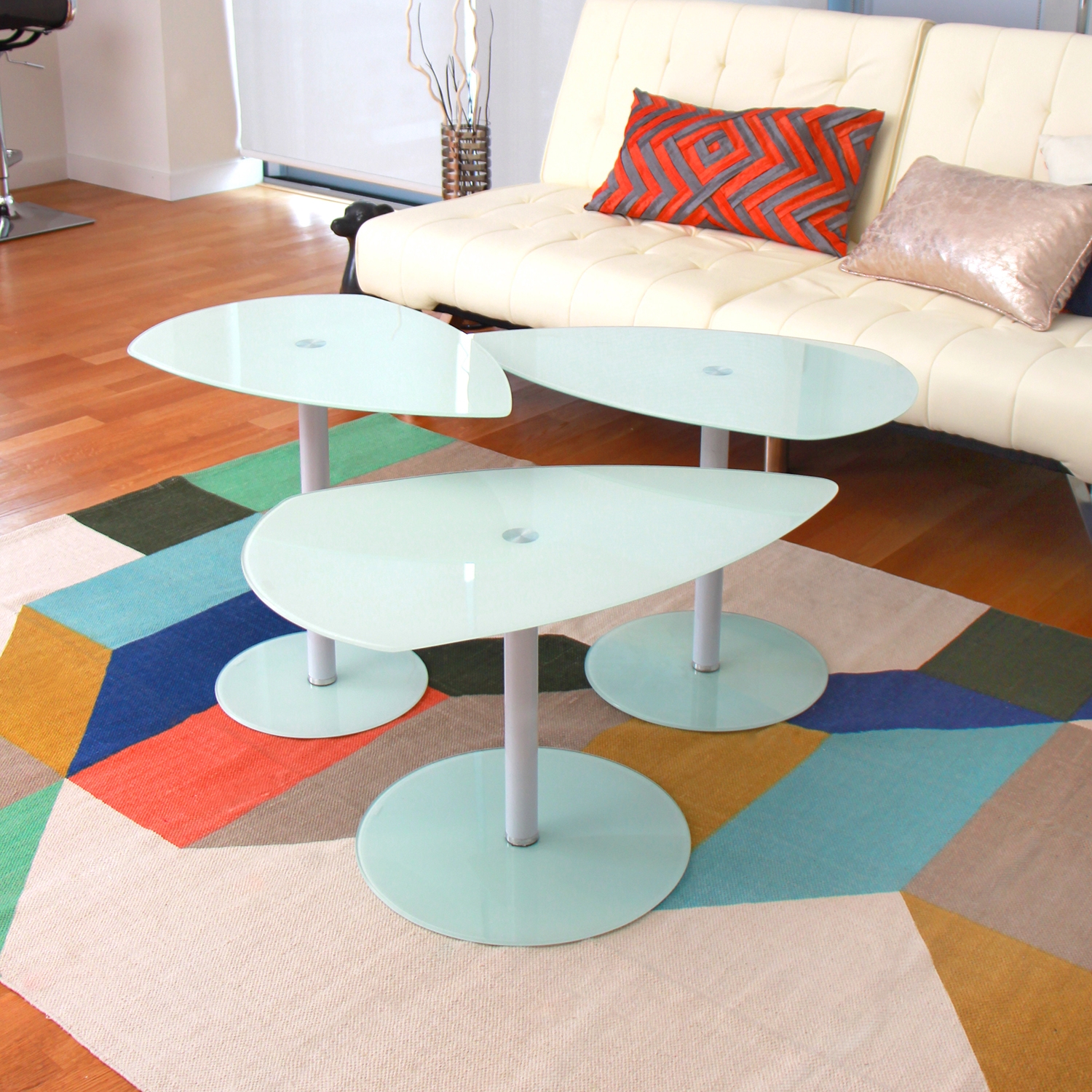 Pix Nesting Tables - White | DCG Stores