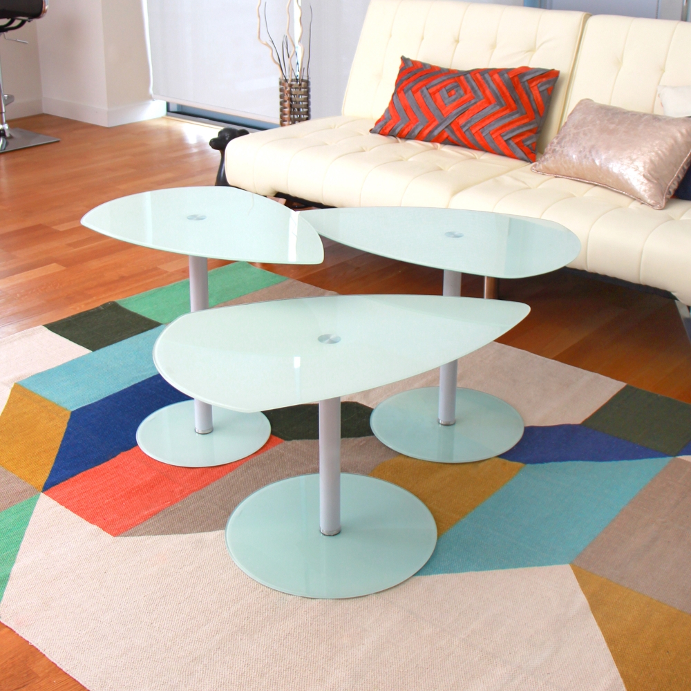 Table Pix Pix Nesting Tables - White | DCG Stores